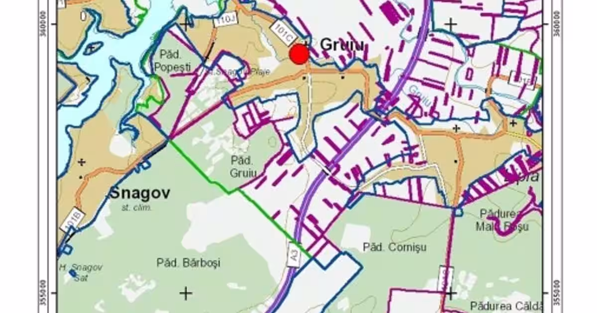 Teren Construcții intravilan de 2705 mp, în Gruiu