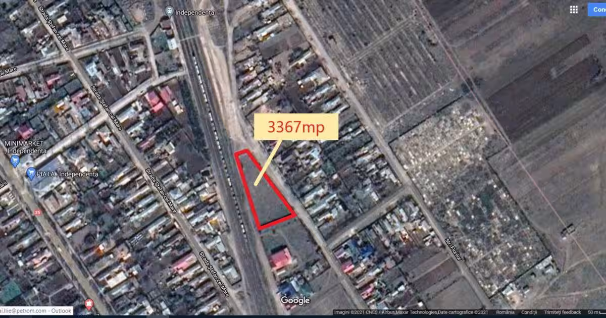 Teren Construcții intravilan de 3367 mp, în Independența