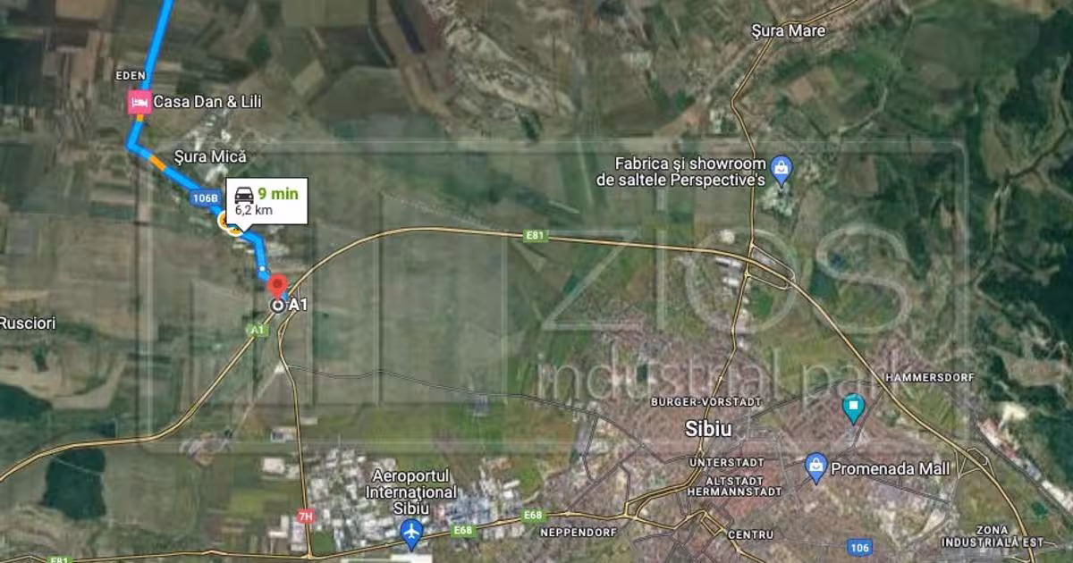 Teren Construcții intravilan de 9981 mp, în zona Central, Ocna Sibiului