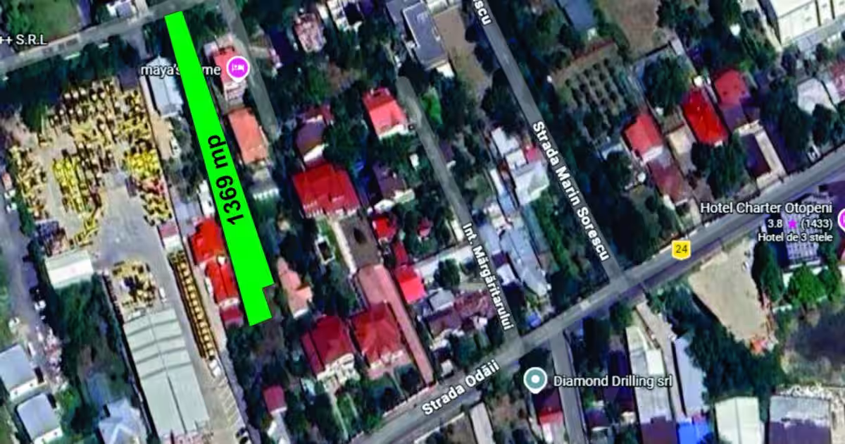 Otopeni - Odai strada Nichita Stanescu teren 1369 mp