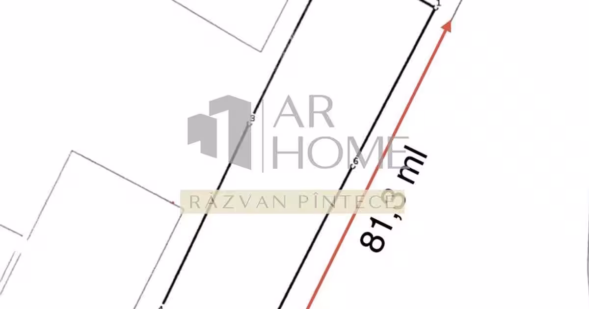 Teren Construcții intravilan de 1900 mp, în Păulești