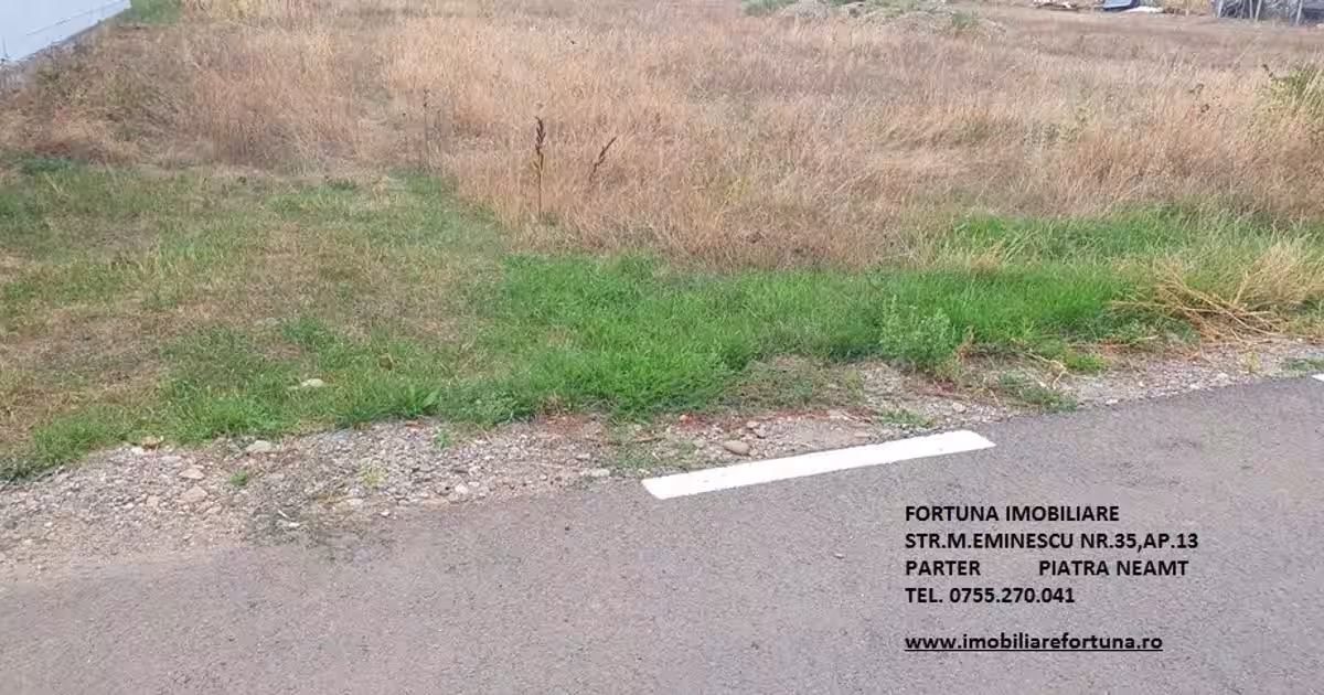 Teren intravilan, loc de casa intr-un cartier de vile , com.Dumbrava Rosie