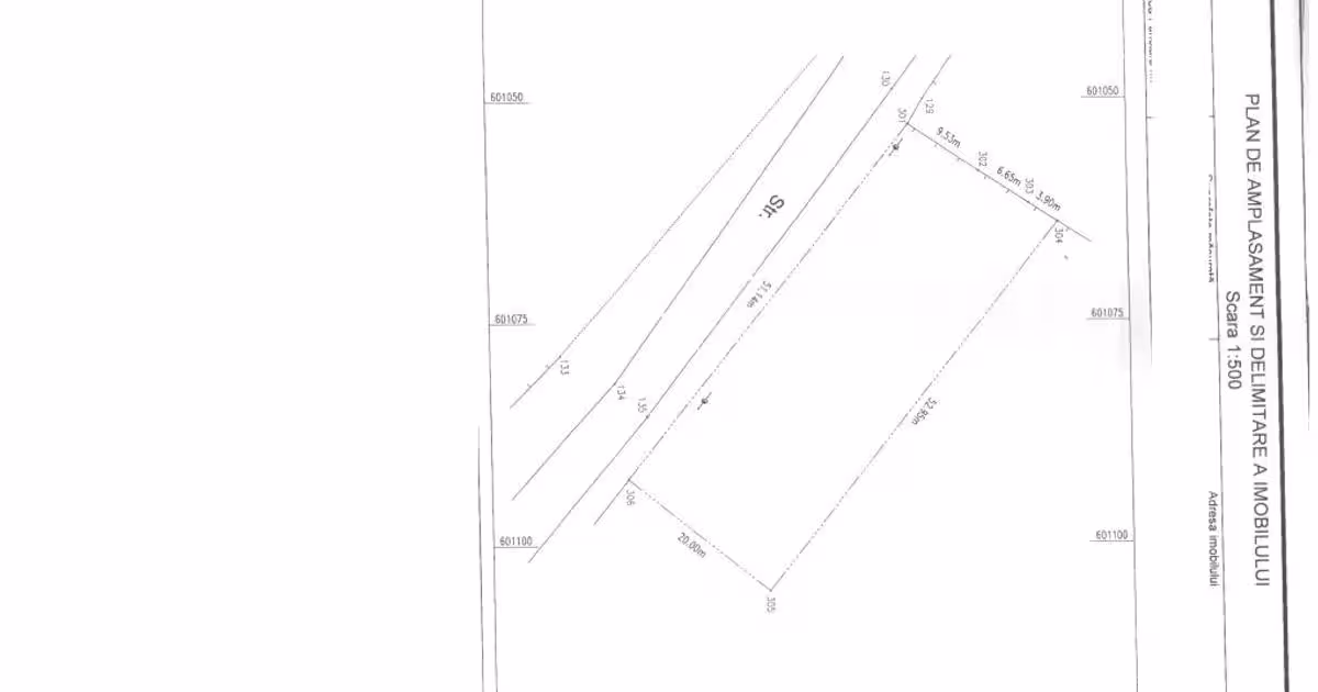 Teren Construcții intravilan de 1040 mp, în zona Vest, Piatra-Neamț