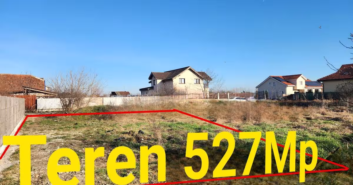 Teren Construcții intravilan de 527 mp, în Săcălaz