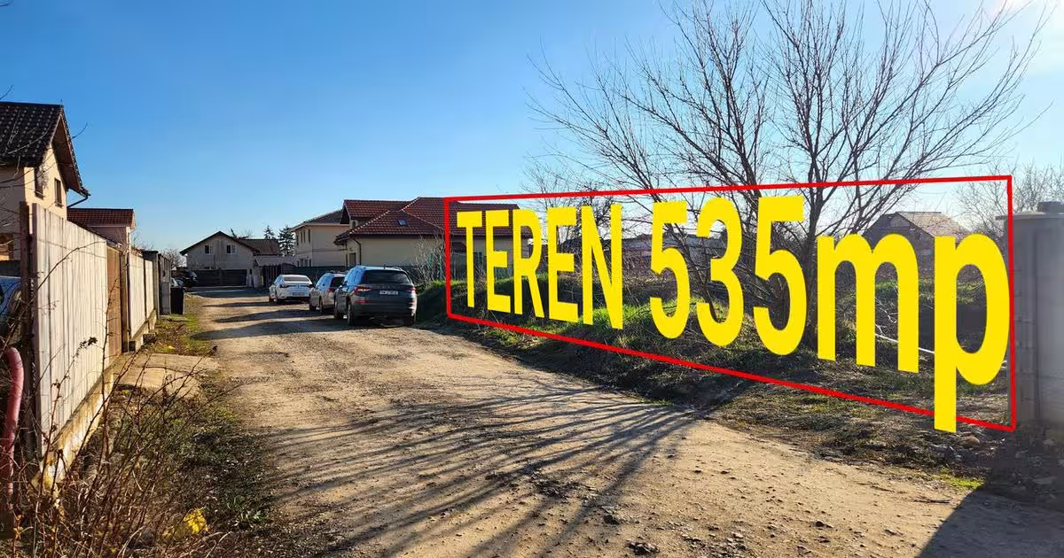 Teren Construcții intravilan de 535 mp, în Săcălaz