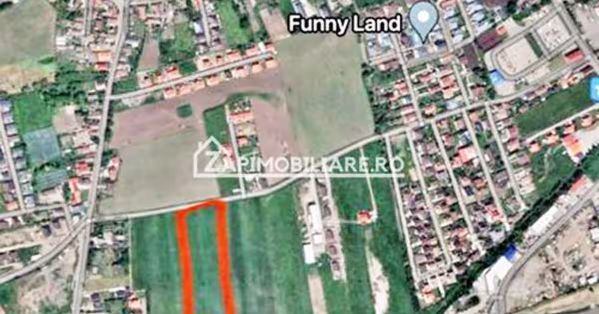 Teren 27.000 mp.deschidere la 2 drumuri ,75 euro mp.