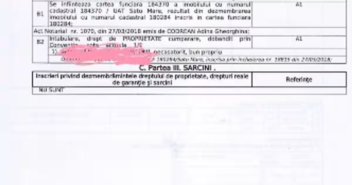 Teren Construcții intravilan de 426 mp, în zona Lucian Blaga, Satu Mare