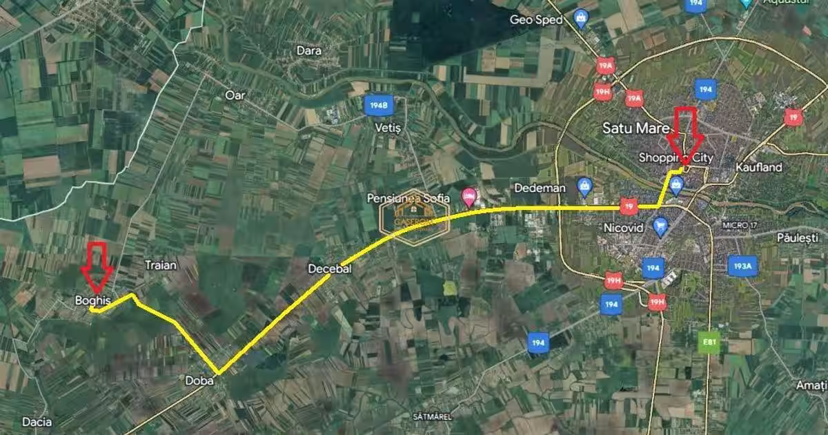 Teren intravilan 750 mp | Plata in 12 rate | Aproape de Satu Mare