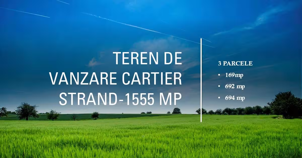 Teren Construcții intravilan de 1555 mp, în zona Ștrand, Sibiu