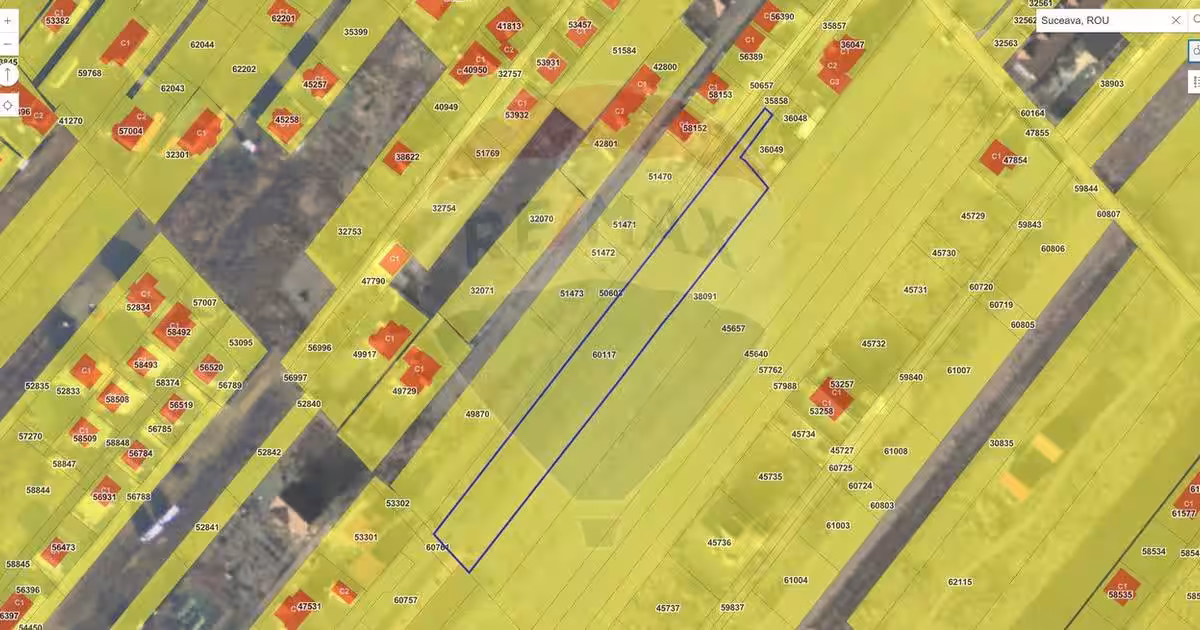 Teren Construcții intravilan de 3695 mp, în zona Burdujeni, Suceava