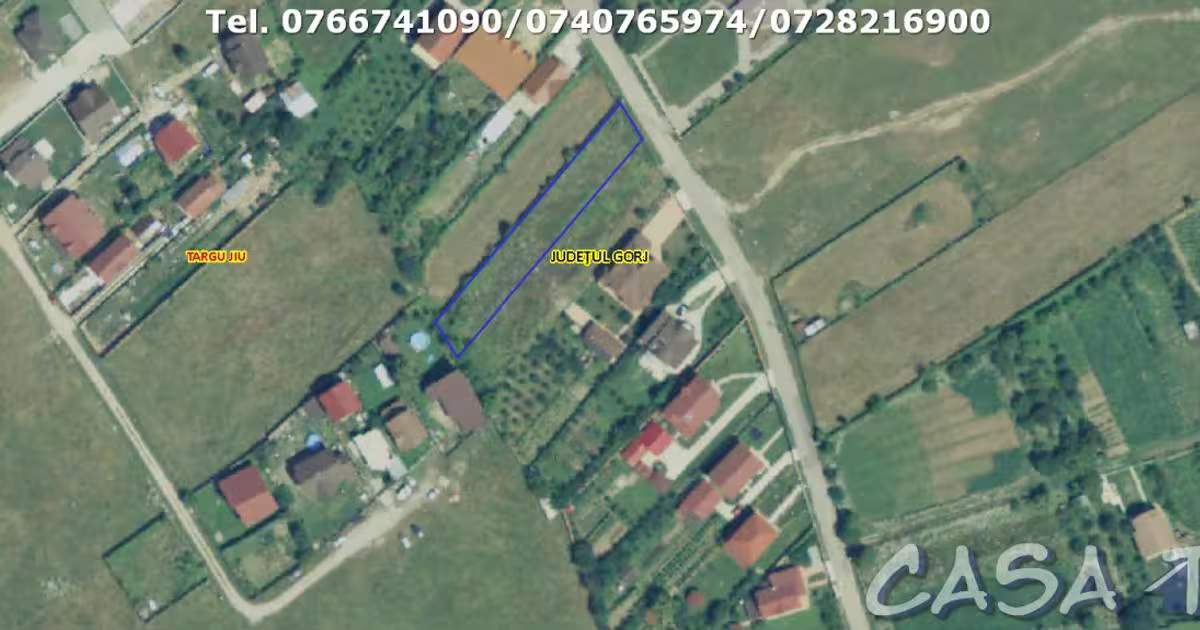 Teren Construcții intravilan de 2266 mp, în zona Central, Târgu Jiu