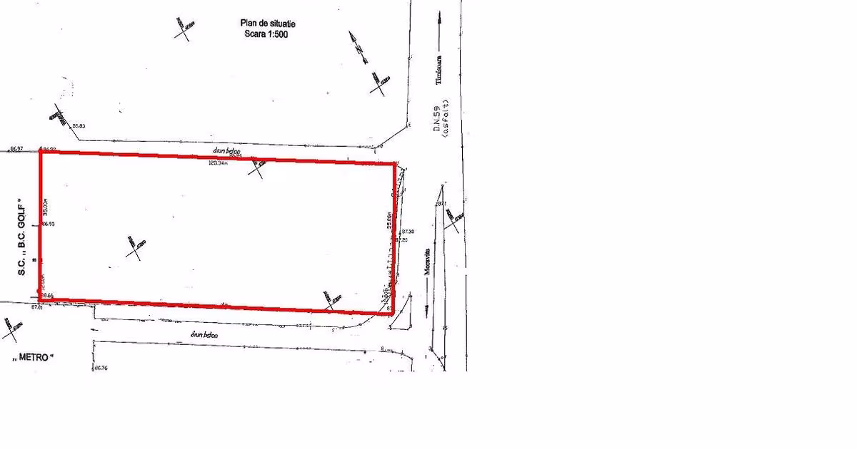 Teren Construcții intravilan de 5800 mp, în zona Șagului, Timișoara
