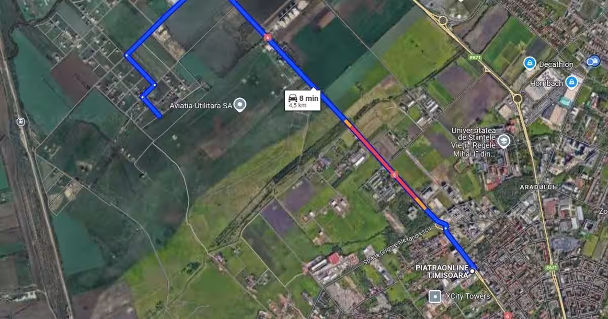 Teren Construcții extravilan de 2878 mp, în zona Torontalului, Timișoara