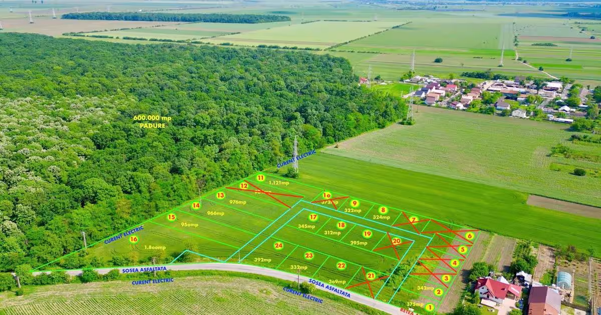 Teren Construcții intravilan de 417 mp, în Valea Călugărească