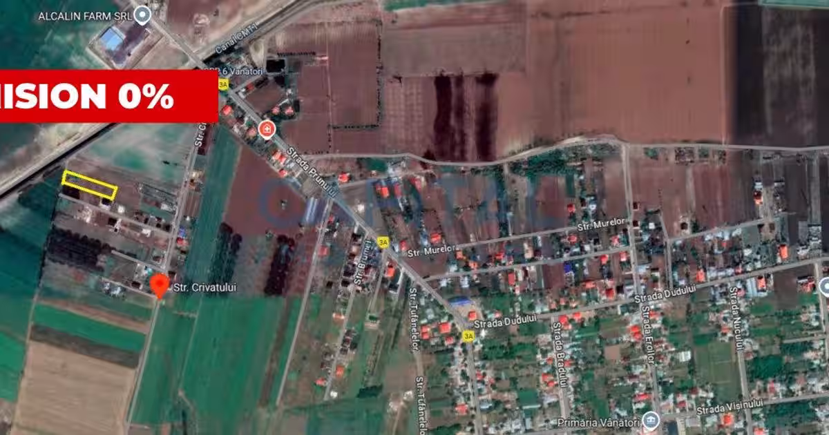 Teren Construcții extravilan de 2234 mp, în Vânători