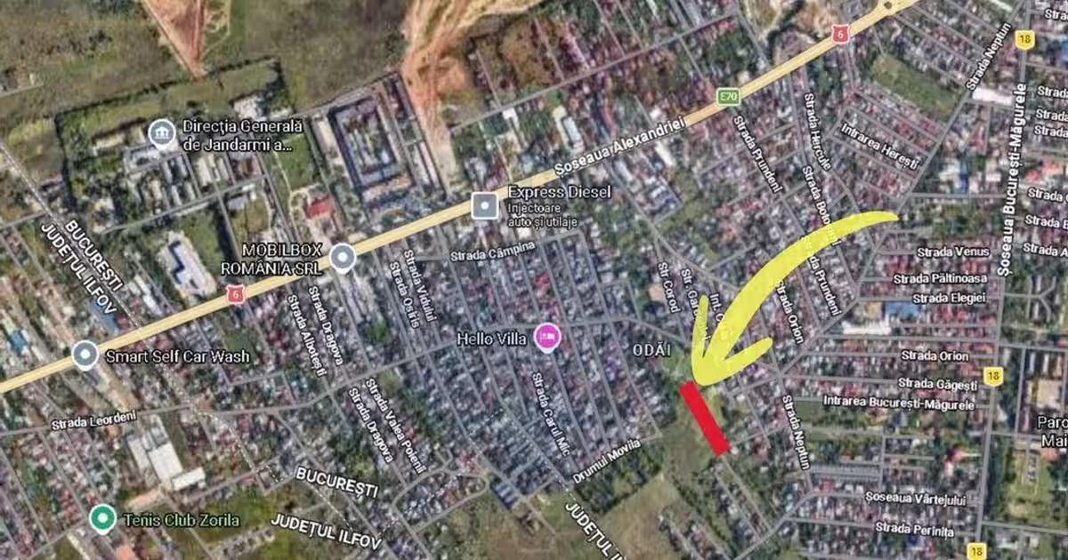 Teren 2.819 mp in Sectorul 5, sub 100 EUR/mp, dezvoltare rezidențială