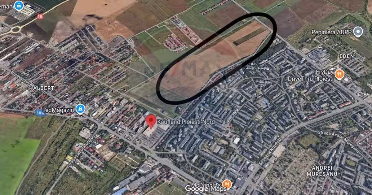 Teren intravilan de 219129 mp, în zona Albert, Ploiești