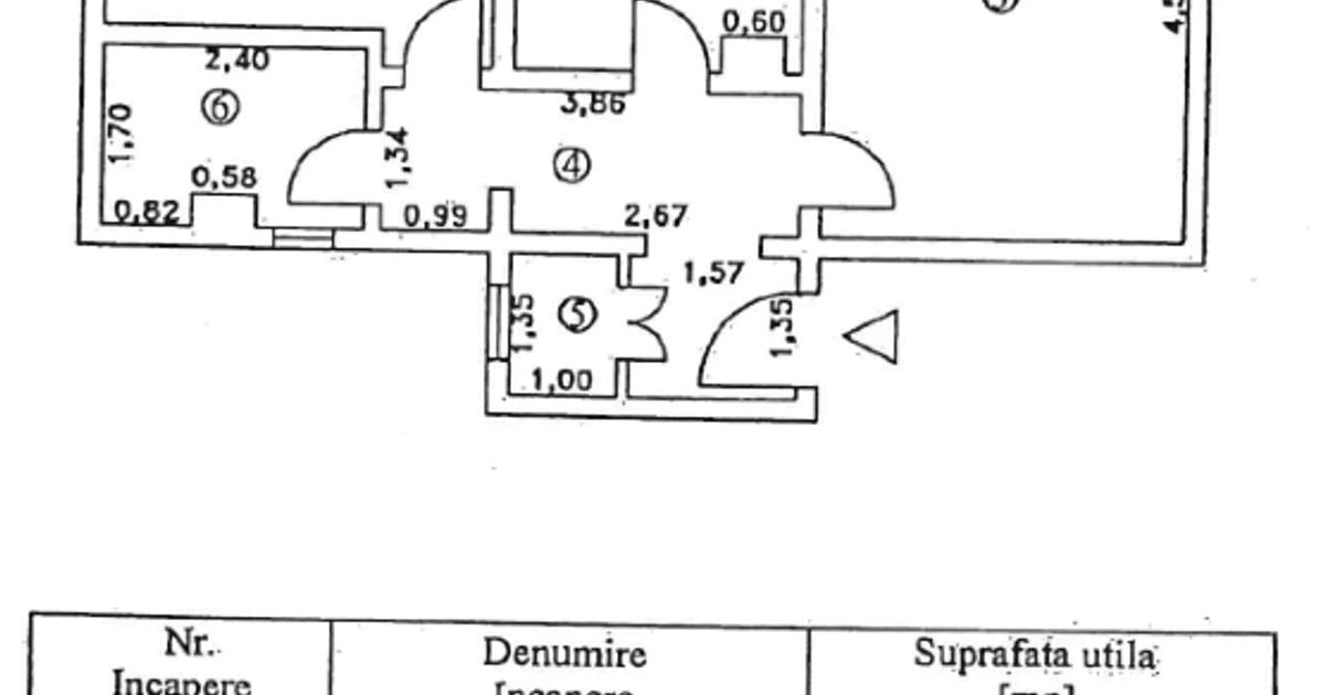 Apartament 2 camere decomandat, 56,7 mp, balcon, cartier Progresul - Brăila
