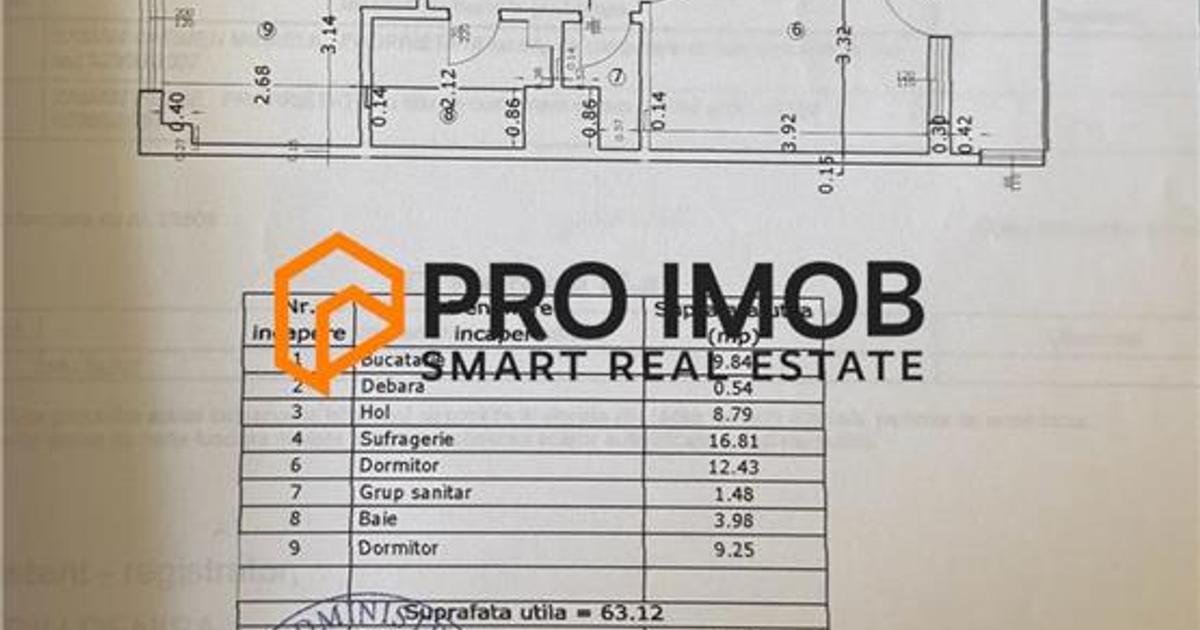Apartament decomandat cu 3 camere în zona 1 Decembrie, Buzău