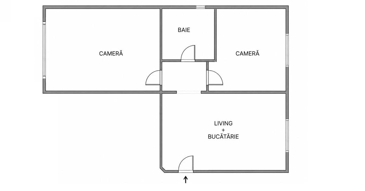 2 camere decomandat | 53 mp utili | Zona Lacul Rosu - Mărăști | Comision 0!