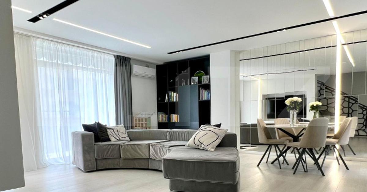 Penthouse de 103 mp utili, 4 camere, 2 terase de 60 mp, 2 parcari, zona Sopor
