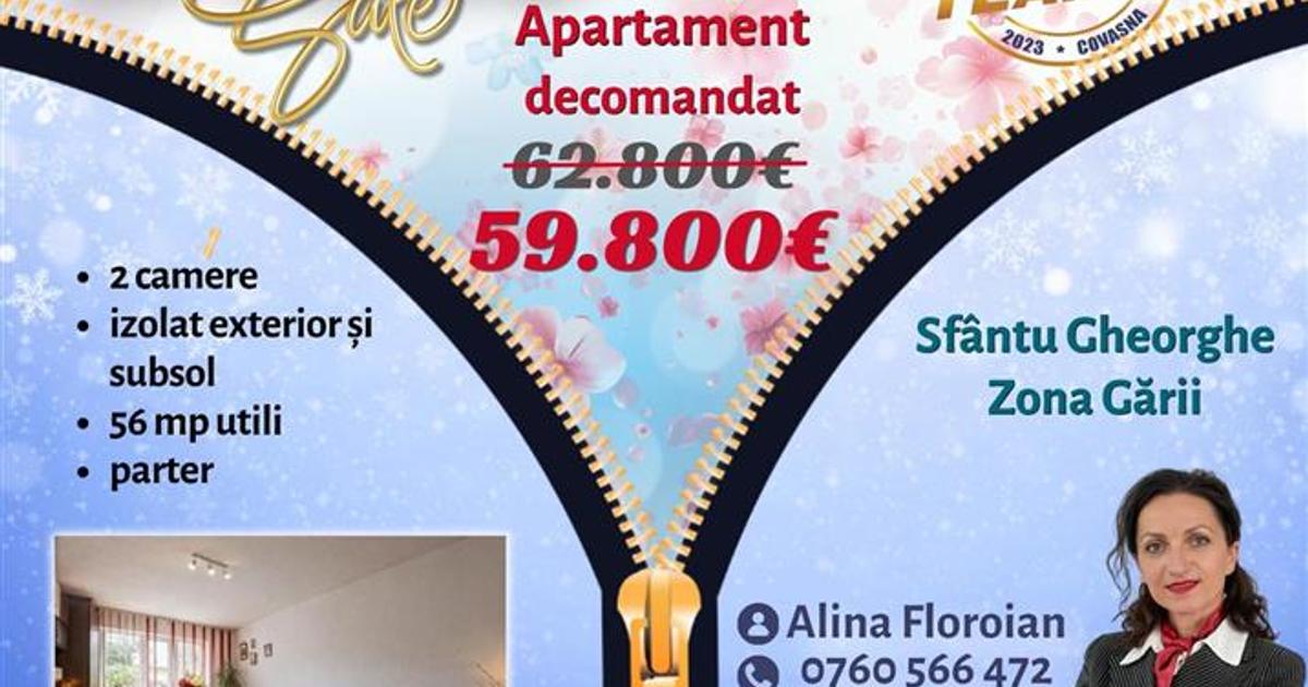 FILM!Apartament spatios, 2 camere, decomandat, Sfantu Gheorghe