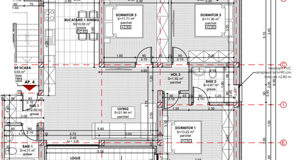 0% Comision, Apartament NOU 4 camere 90 mp , Livada Meses, GARAJ+parcare