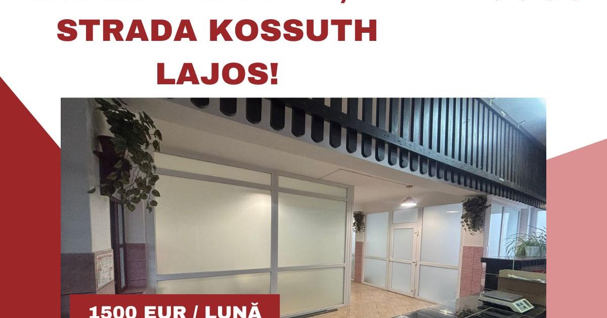 Spații de închiriat în Târgu Secuiesc, pe strada Kossuth Lajos!