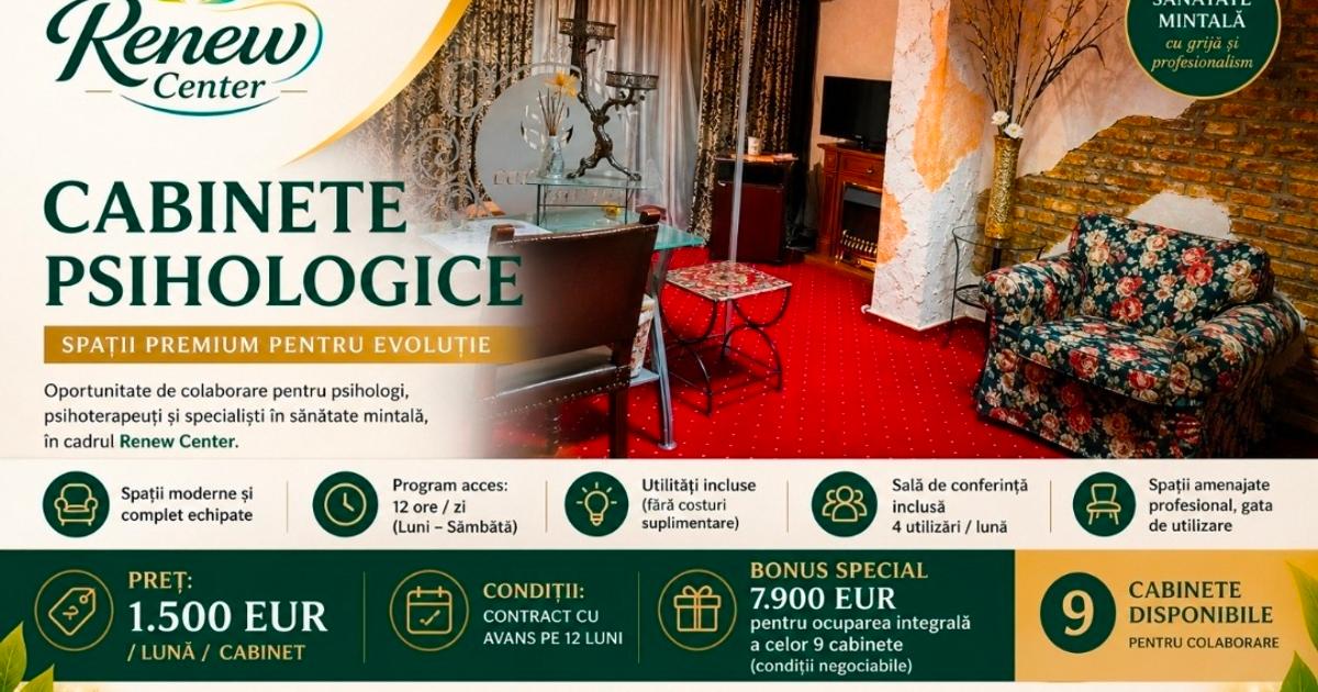 Concept unic High class Cabinet Psihologie premium