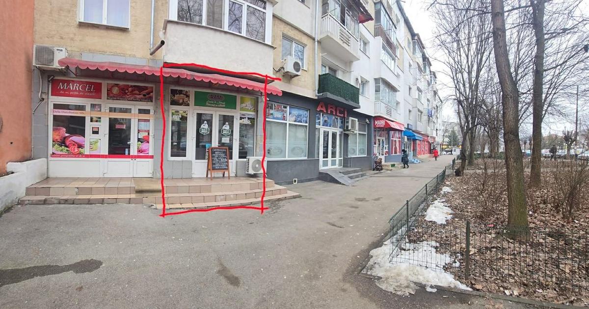 Spațiu comercial 40 mp în zona Central, Botoșani