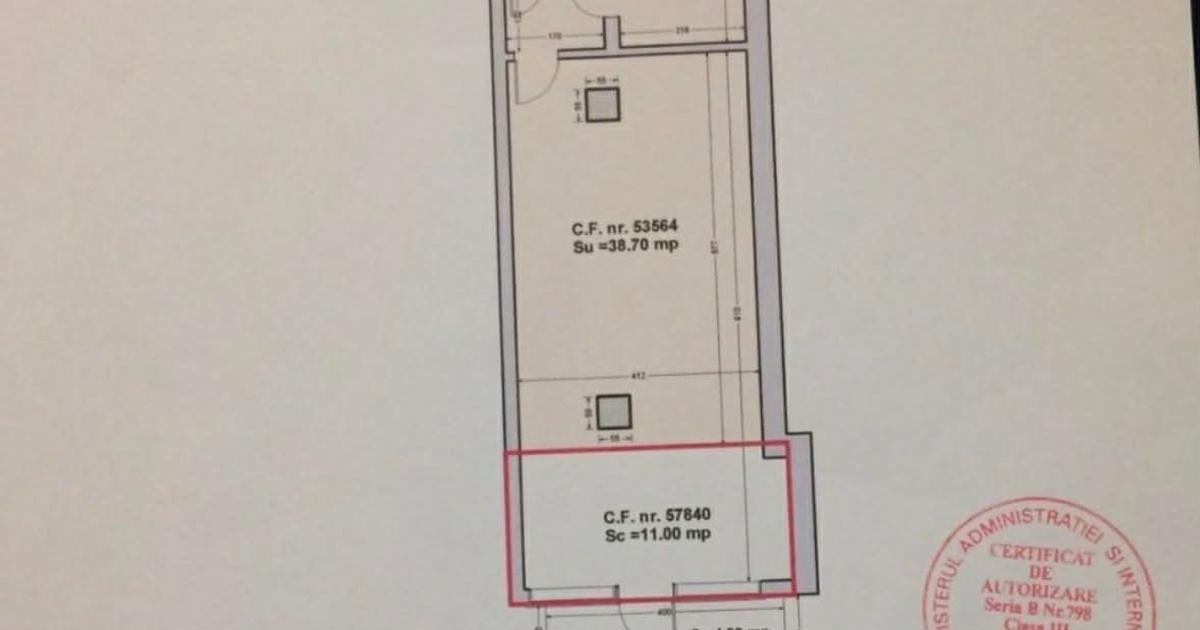 Spațiu comercial 50 mp în zona Central, Botoșani
