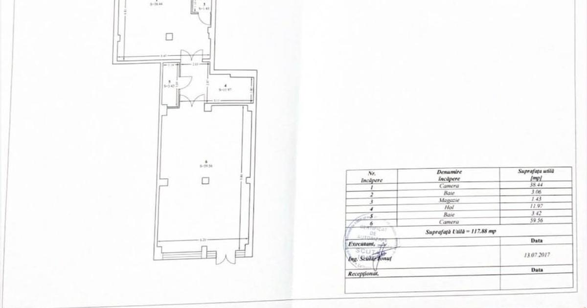 Spatiu comercial 120  mp Calea Nationala ( zona Garii )