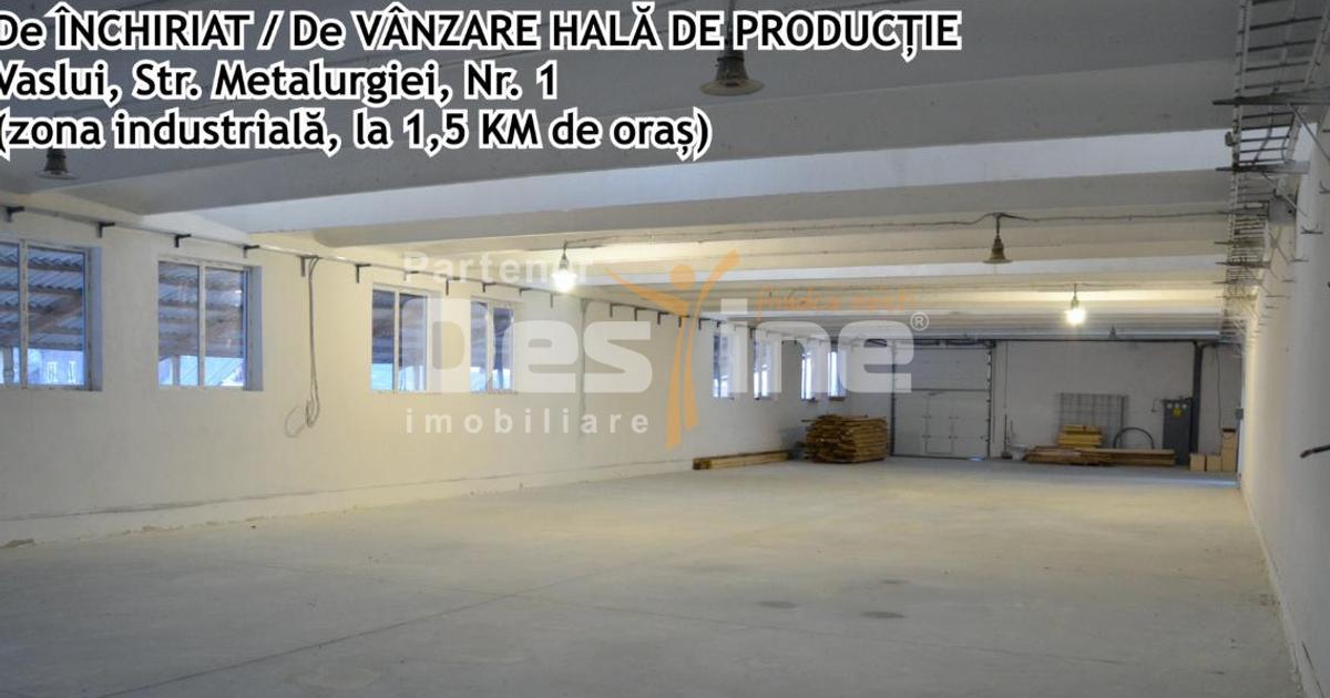 Spațiu industrial 766 mp în zona Industrială, Vaslui