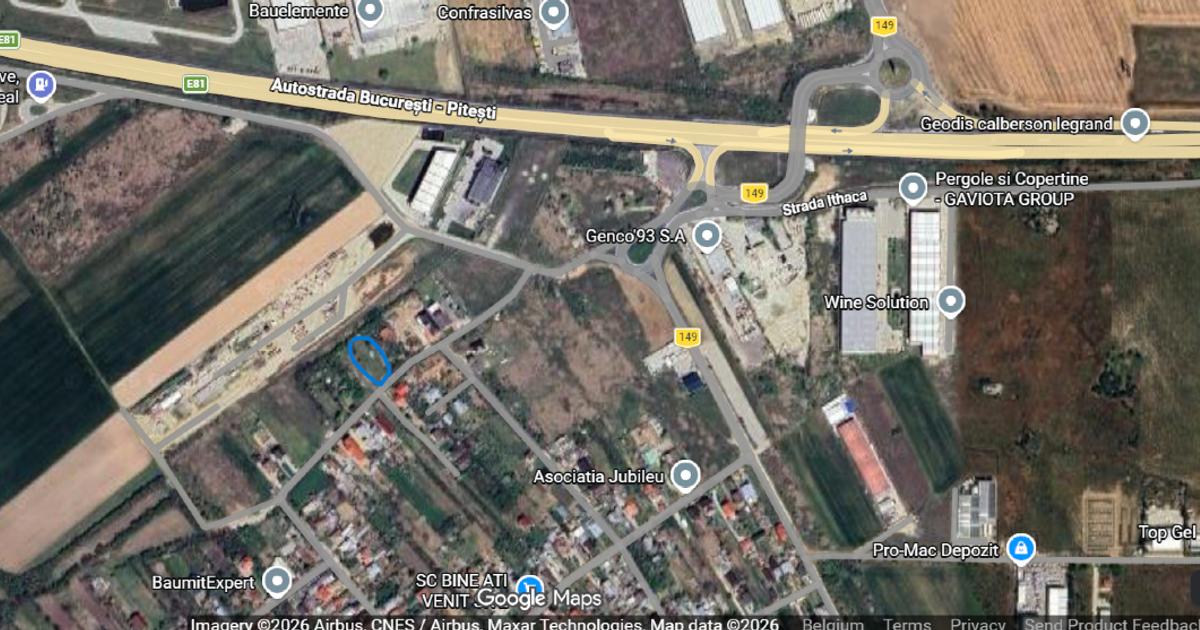 Teren intravilan de vânzare – Bolintin Deal, lângă Autostrada A1