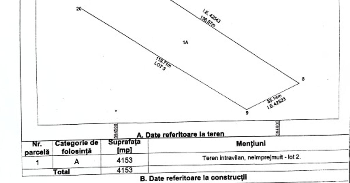 Teren de vânzare în comuna Comana satul Falastoaca