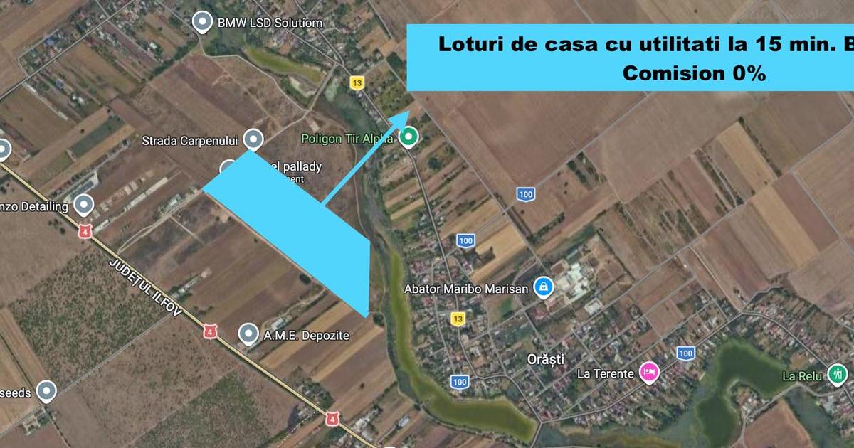0% comision | Loturi casa Frumusani 529 mp - 1.205 mp | Gaz + curent
