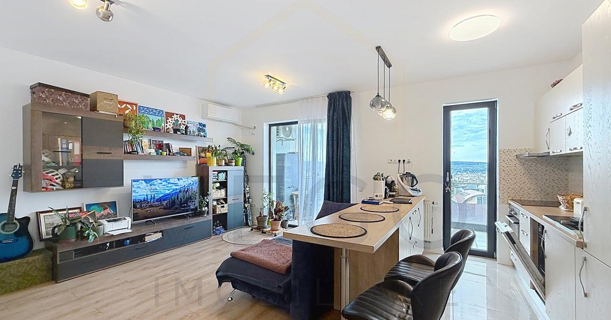 2 camere, 55 mp, terasa, view panoramic, parcare, Andrei Muresanu Sud