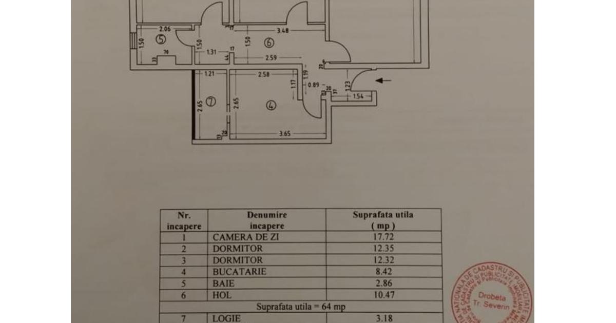 Apartament 3 camere de vânzare – Etaj 2 – Preț atractiv