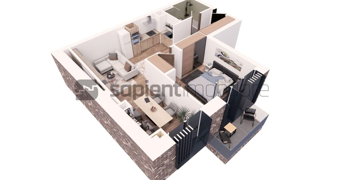 Apartament nou, modern cu 2 camere - Ultracentral -  Cuza Voda