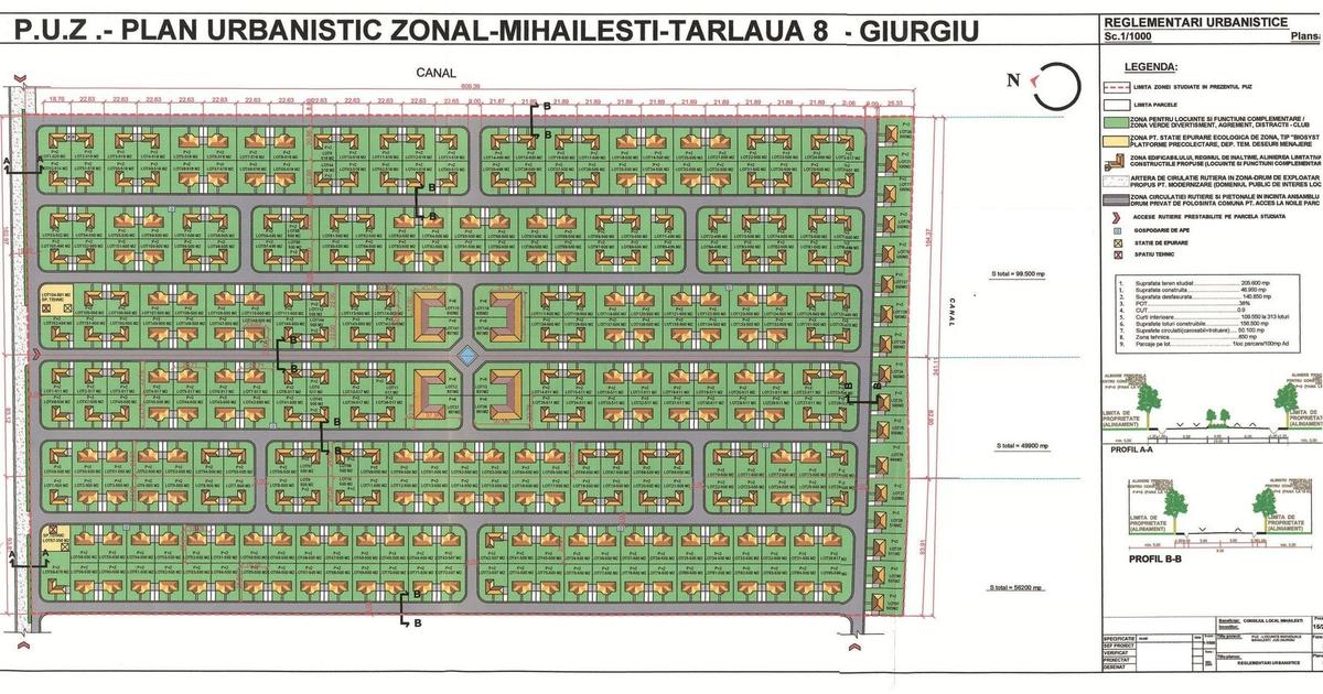 💎 15-50 ha, parcelat, Mihailesti Giurgiu