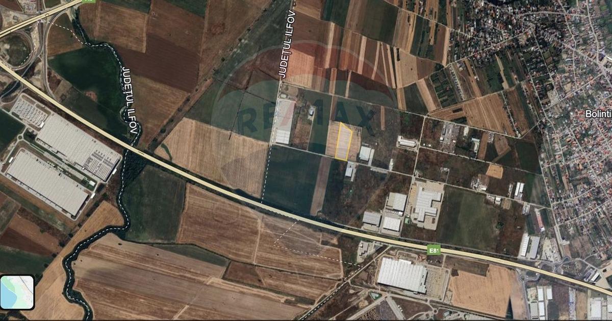 Teren Industrial 3ha/ Autostrada A2 Km 23/Dubla deschidere