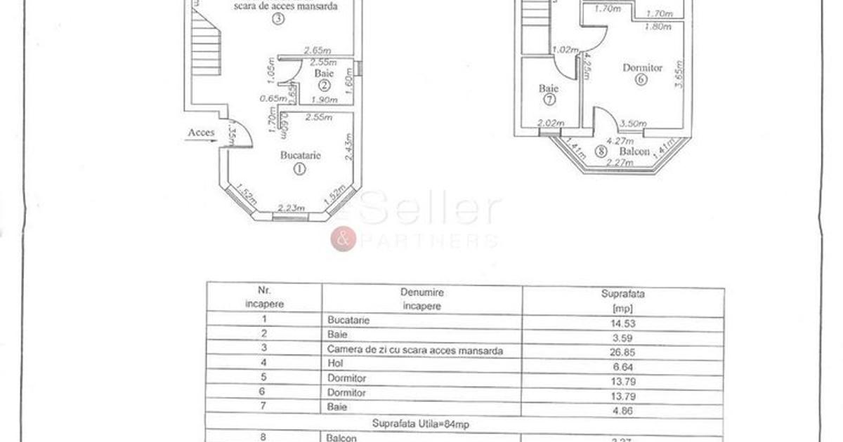 Apartament tip Duplex | Curte individuala