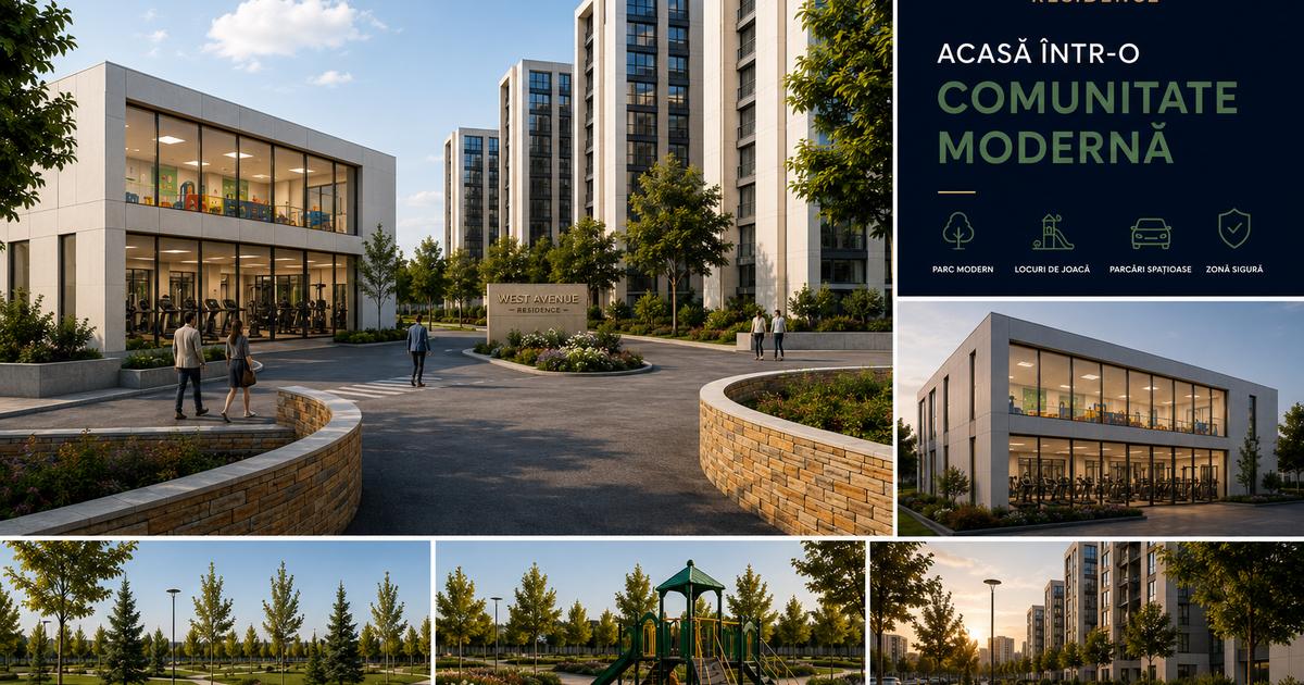 Apartament 2 camere la 5 minute de West Gate — ansamblu privat, Chiajna