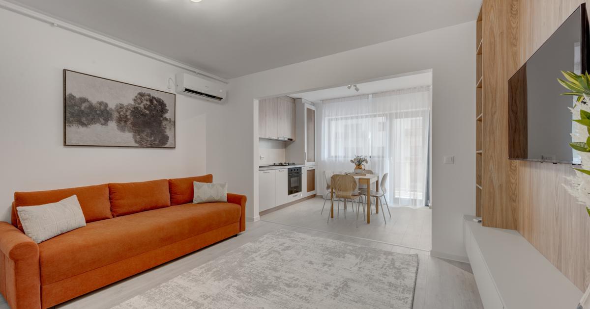 Studio dublu complet mobilat NOU | orientare SUD | HILS Republica