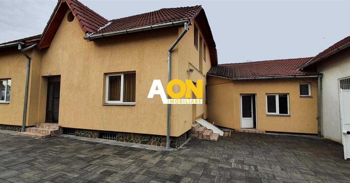 Casa 4 camere, 1163 mp teren, hala 65 mp utili, pretabila pt. birouri