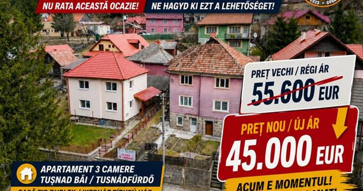 Apartament in casa cu intrare separata si curte proprie, Baile Tusnad, Harghita