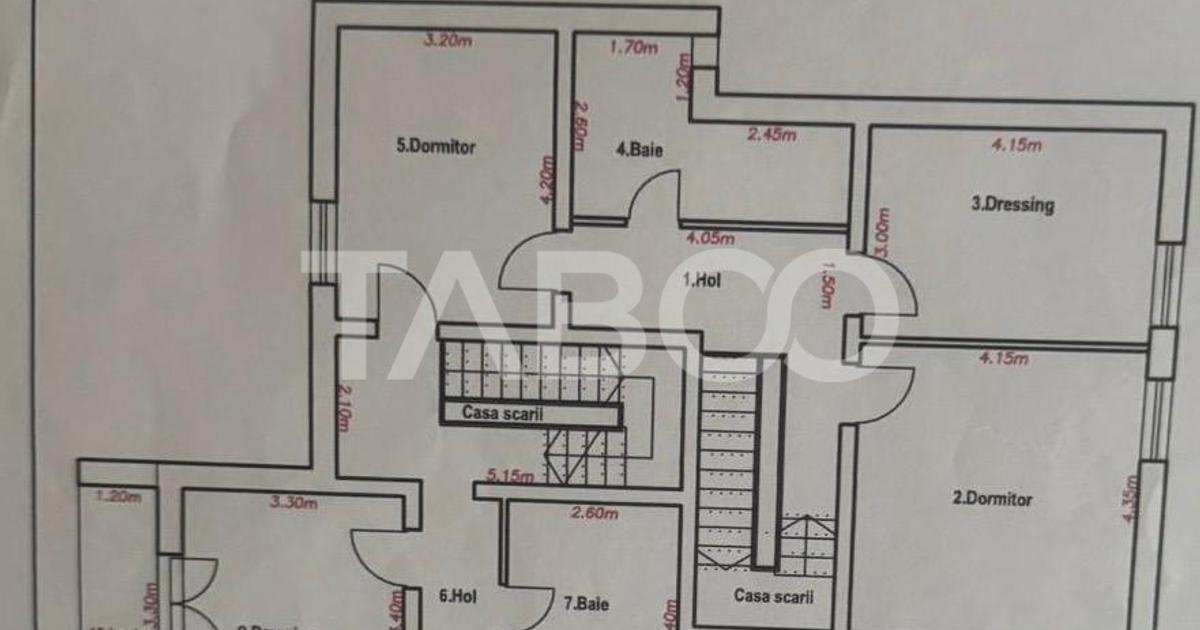 Casa 4 camere  de tip duplex 140 mpu 2 bai zona Veterani in Sibiu