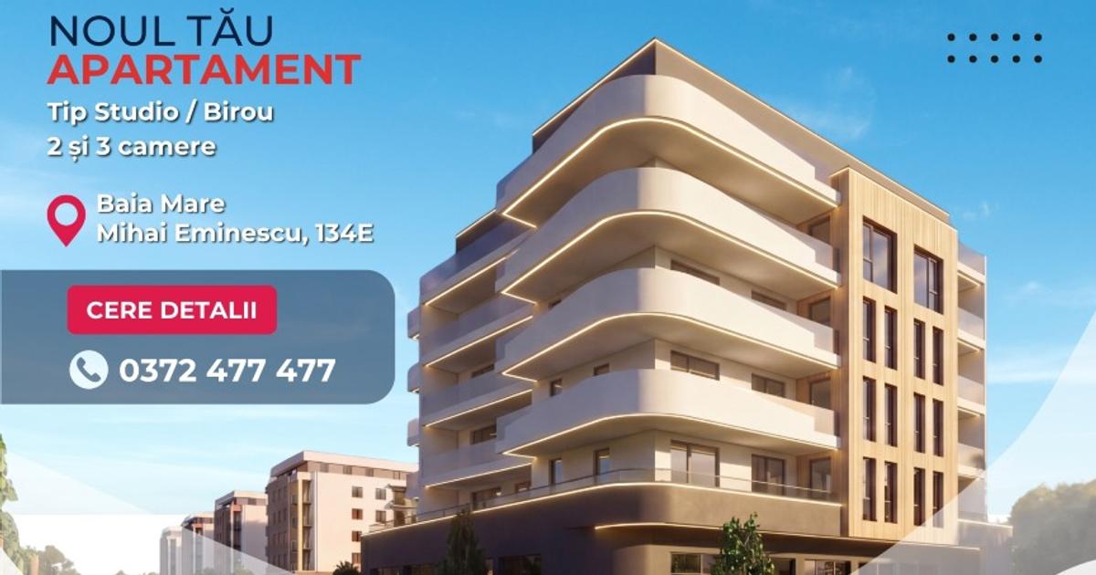 NEW! COMISION 0% - Apartamente Tip Studio/Birou, 2 si 3 Camere - Mihai Eminescu