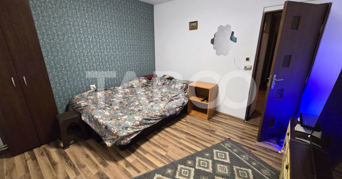 Garsoniera decomandata 28 mp utili mobilata utilata zona Tilisca Sibiu