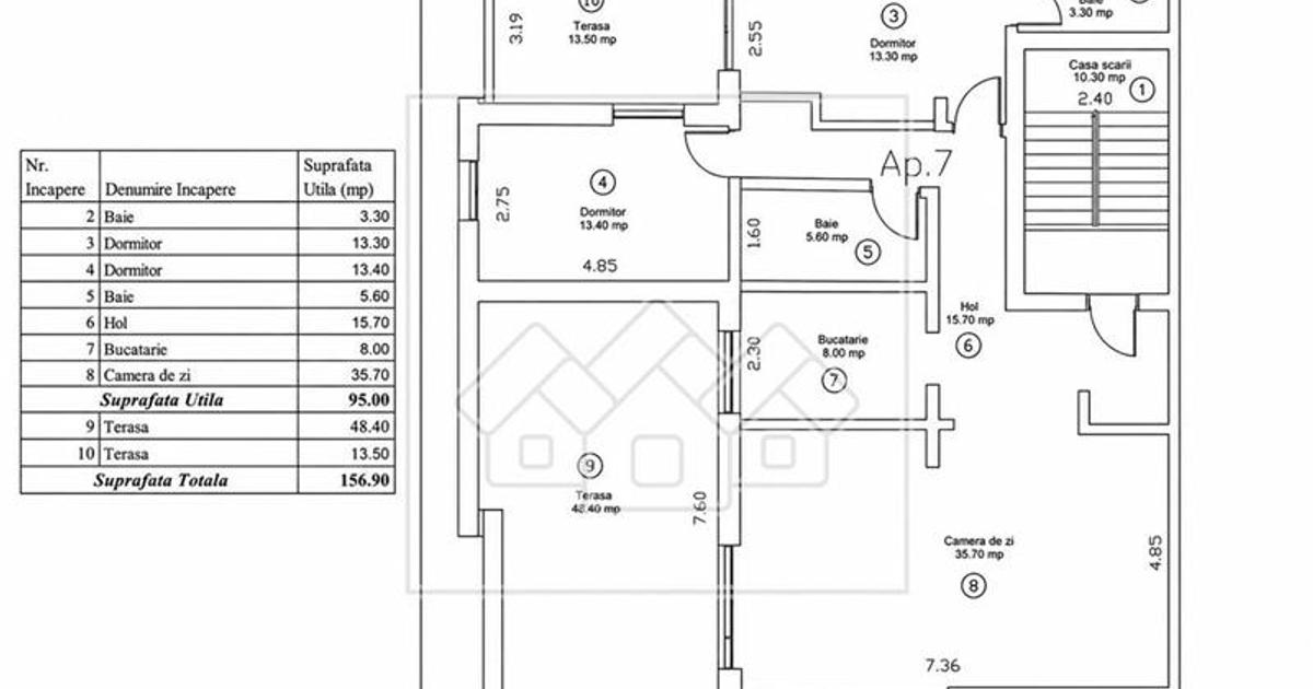 Penthouse cu 2 terase si loc de parcare - Selimbar, Sibiu